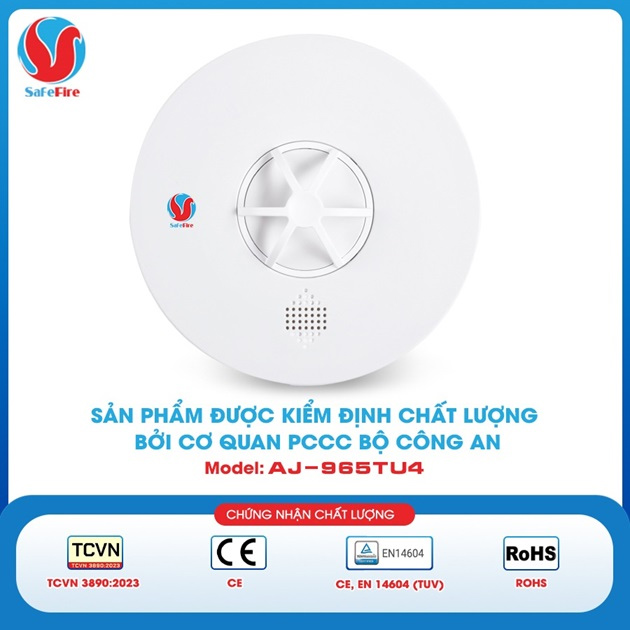 Đầu báo nhiệt liên động không dây SafeFire AJ-965TU4